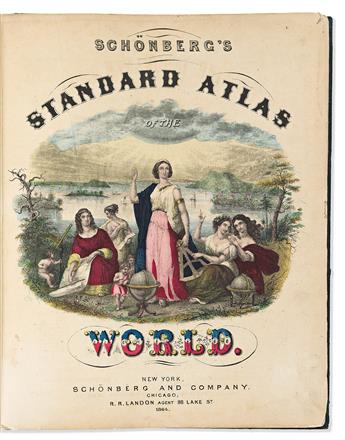 SCHONBERG & COMPANY. Schonbergs Standard Atlas of the World.